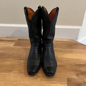 Lucchese Black N15977 Western Boot SZ 10D